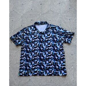 Maelreg Performance Polyester/Spandex Polo -‎ Multicolor - 3XL